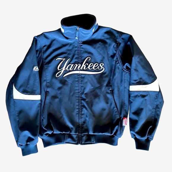 Majestic Jackets & Blazers - Yankees Therma Base Dugout Jacket Majestic MLB Fleece Lined Large